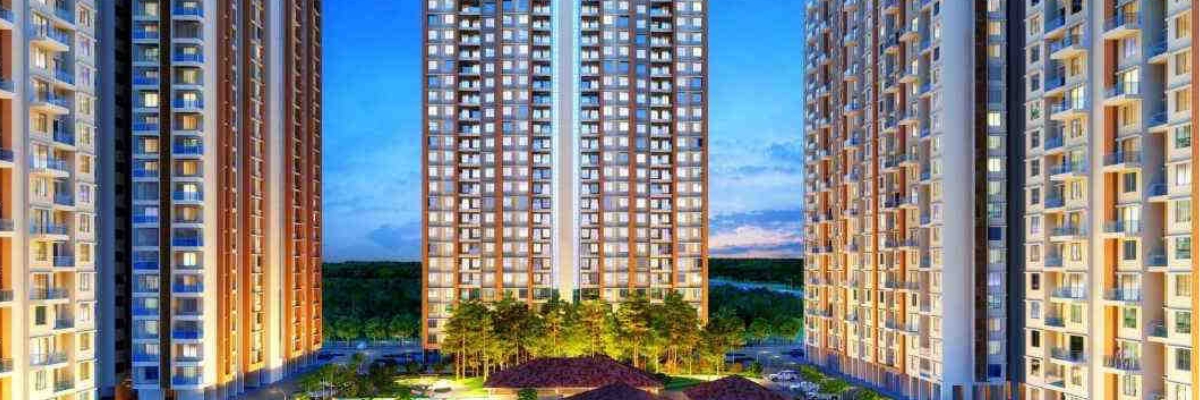 Panoramic city view from balcony of Lodha Estilo luxury 4.5 BHK apartment in Kharadi Pune