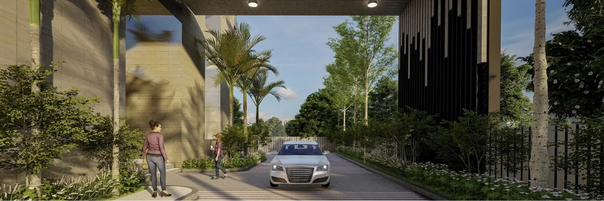 Aerial view of Kohinoor Business Towers Mundhwa location with surrounding infrastructure Pune