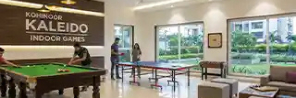 Spacious 3BHK living room interior Kohinoor Kaleido Phase 2 Kharadi ready to move