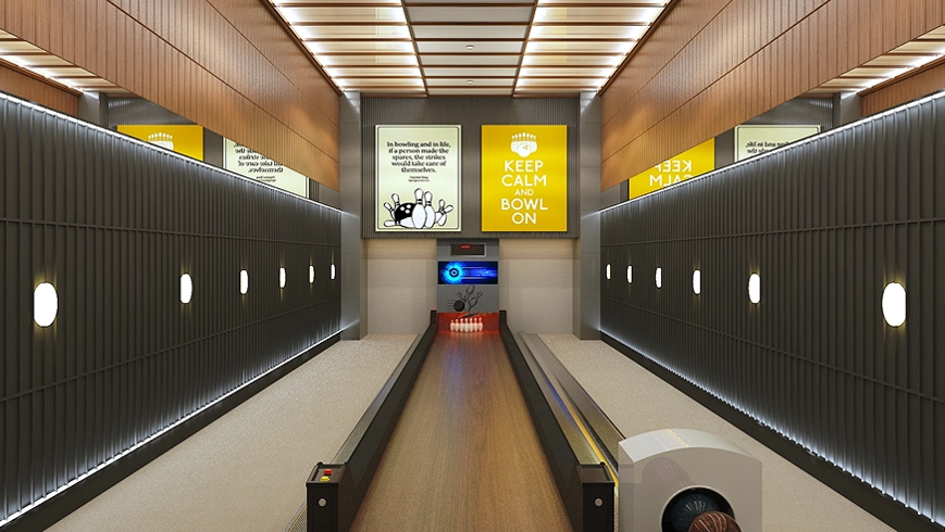 Modern kitchen in Pristine Kyra 2025 sqft apartment Viman Nagar