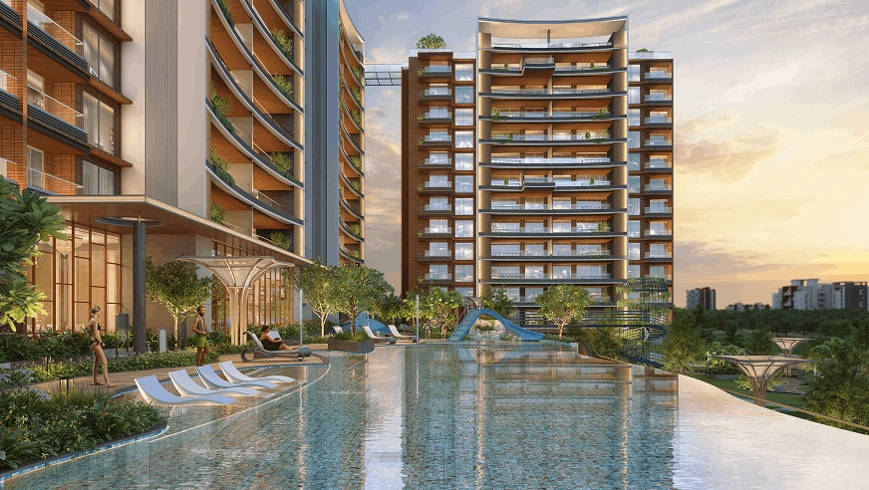 Pristine Kyra luxury apartment building exterior Viman Nagar Pune